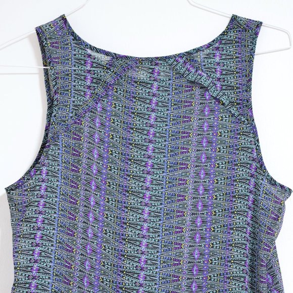 AMERICAN EAGLE Abstract Geometric Tribal Print Sheer Tank Top | Size L - Picture 5 of 8